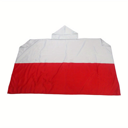 Polen Körperflagge 150 x 90 cm Fahne aus reißfestem Nylon Fankostüm Polska