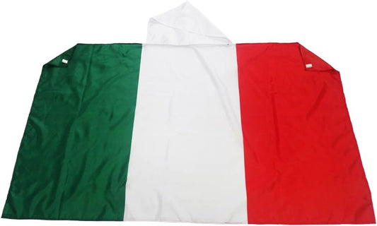 Italien Körperflagge aus wetterfestem Nylon Fankostüm  Bodyflagge Bodyflag Umhängeflagge für den Körper - EM 2024