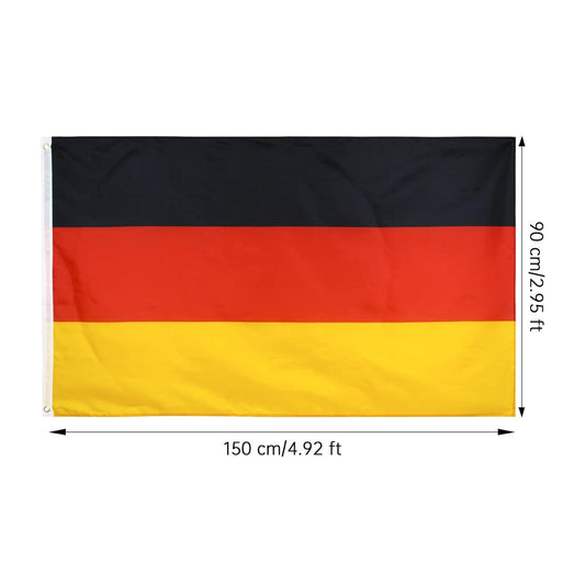 Deutschlandfahne 150 x 90 cm aus reißfestem Polyester Groß Fahne Flagge Deutschland