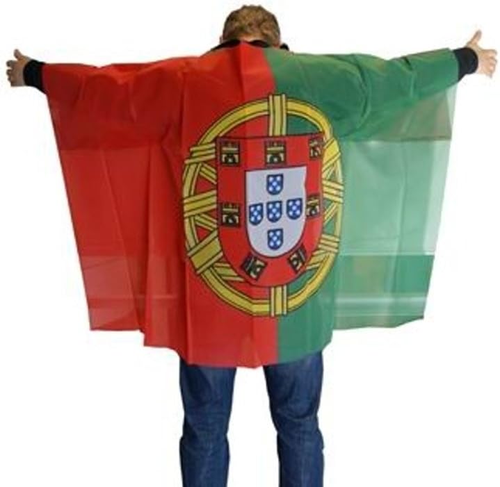 Portugal Körperflagge 150 x 90 cm Fahne aus reißfestem Nylon Fankostüm Portuguesa