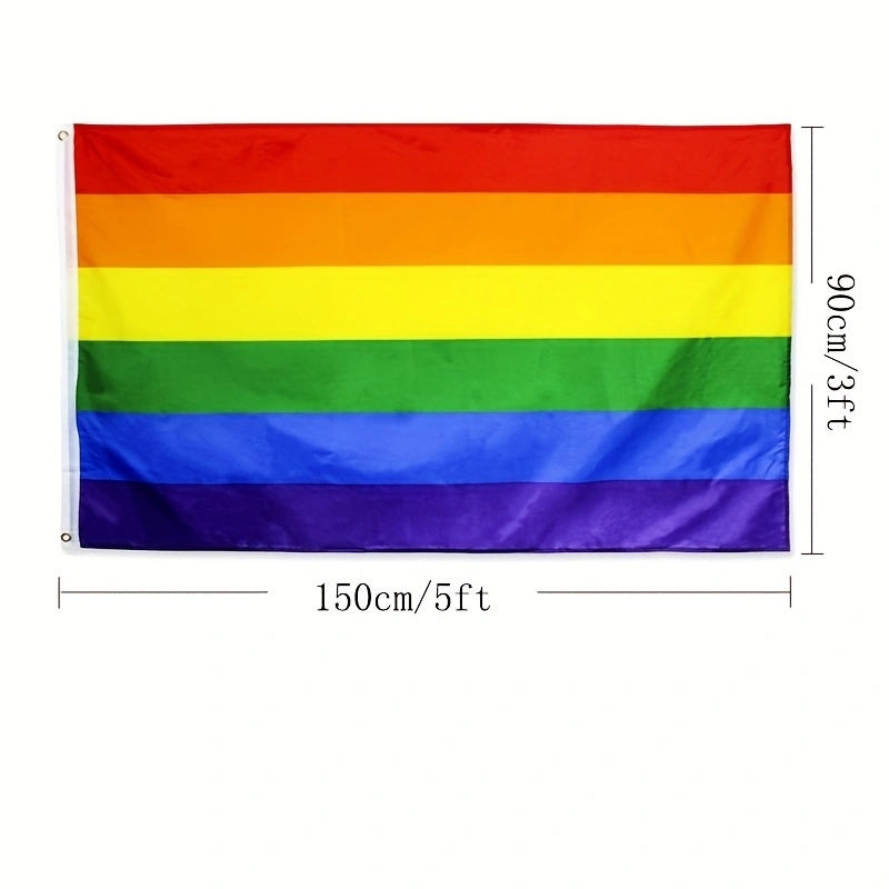 Regenbogen-Pride-Flagge Fahne 150 x 90 / 90 x 60 Perfekt für Pride-Paraden, Partys und Dekoration