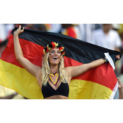 Deutschlandfahne 150 x 90 cm aus reißfestem Polyester Groß Fahne Flagge Deutschland