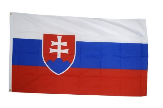 Slowakei Fahne 150 x 90 cm aus wetterfestem, strapazierfähigem Polyester Slovakia Flagge