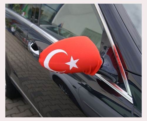Türkei Spiegelfahne 2er Set Außenspiegel Flagge Türkiye Auto